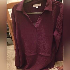 Elegant Women's Purple Blouse